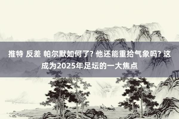 推特 反差 帕尔默如何了? 他还能重拾气象吗? 这成为2025年足坛的一大焦点
